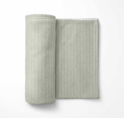 Chevron Stripe Velveteen Fleece Blanket
