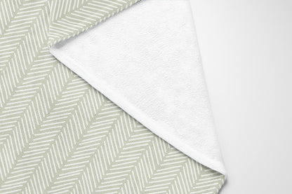 Chevron Stripe Velveteen Fleece Blanket