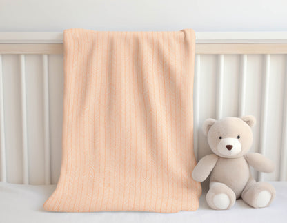 Chevron Stripe Velveteen Fleece Blanket
