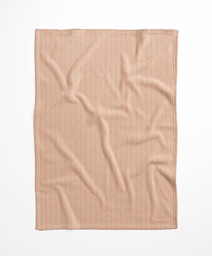 Chevron Stripe Velveteen Fleece Blanket