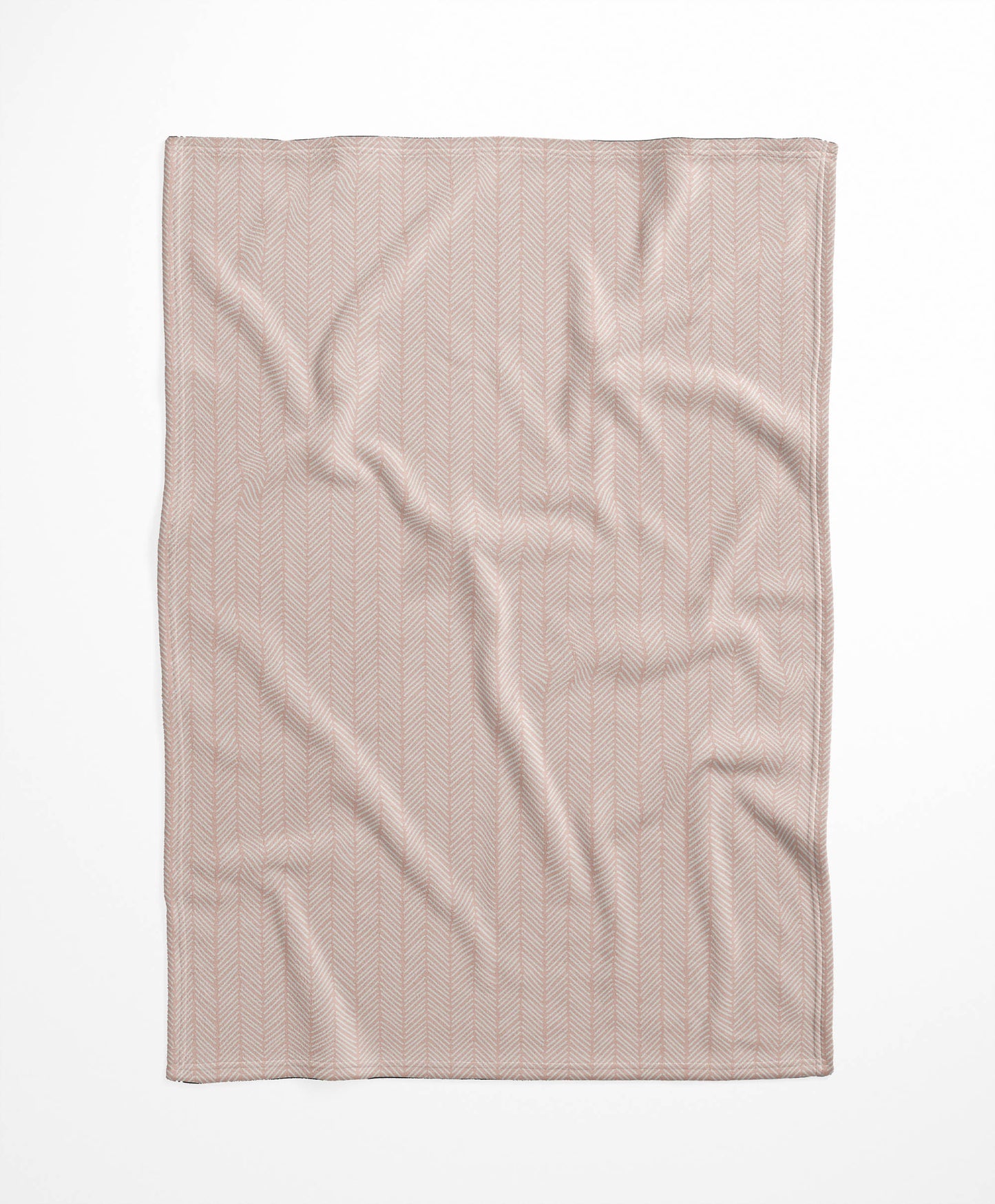 Chevron Stripe Velveteen Fleece Blanket
