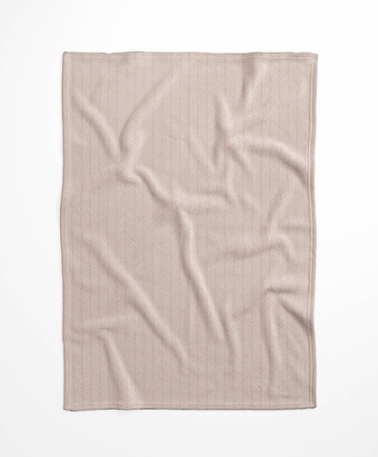 Chevron Stripe Velveteen Fleece Blanket