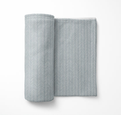 Chevron Stripe Velveteen Fleece Blanket