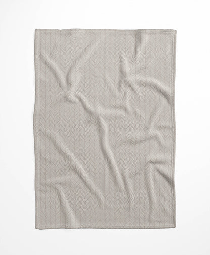 Chevron Stripe Velveteen Fleece Blanket