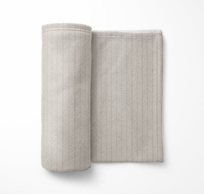 Chevron Stripe Velveteen Fleece Blanket