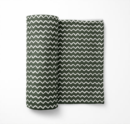 Chevron Wave Velveteen Fleece Blanket
