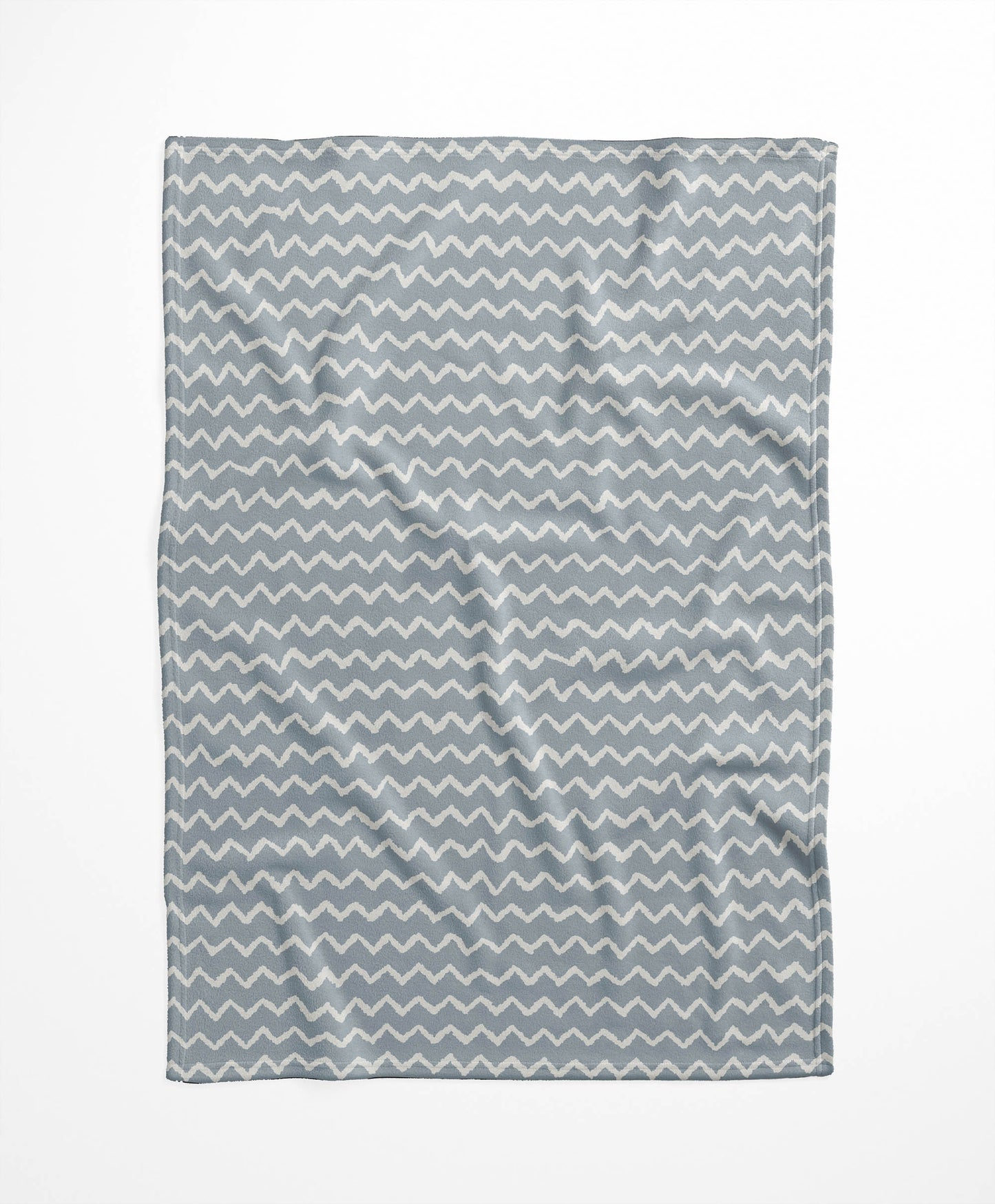 Chevron Wave Velveteen Fleece Blanket