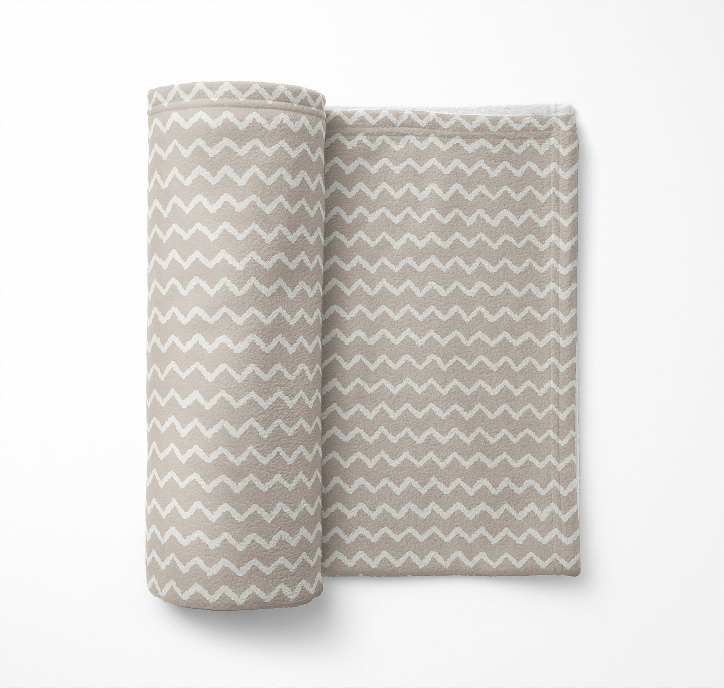 Chevron Wave Velveteen Fleece Blanket