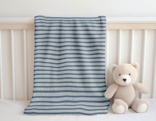 Comb Row Velveteen Fleece Blanket