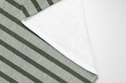 Comb Row Velveteen Fleece Blanket