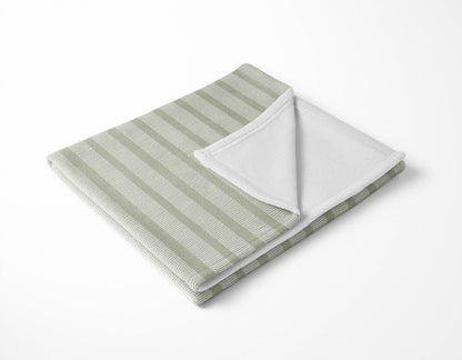 Comb Row Velveteen Fleece Blanket