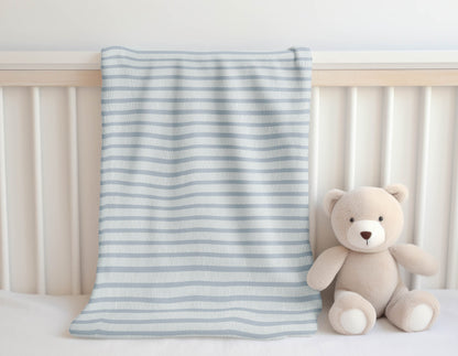 Comb Row Velveteen Fleece Blanket