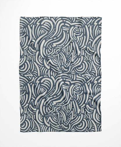Cozy Swirl Velveteen Fleece Blanket