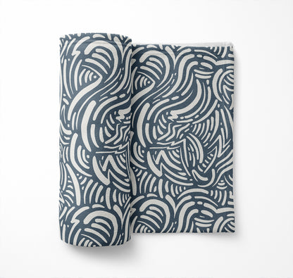 Cozy Swirl Velveteen Fleece Blanket