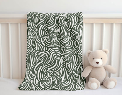 Cozy Swirl Velveteen Fleece Blanket