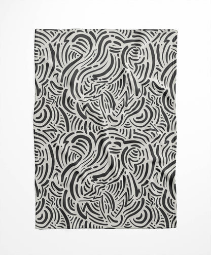 Cozy Swirl Velveteen Fleece Blanket
