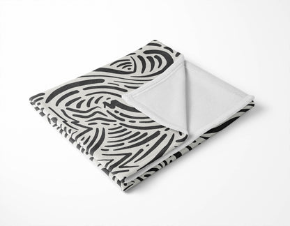 Cozy Swirl Velveteen Fleece Blanket