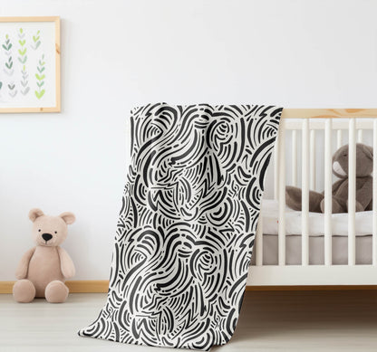 Cozy Swirl Velveteen Fleece Blanket