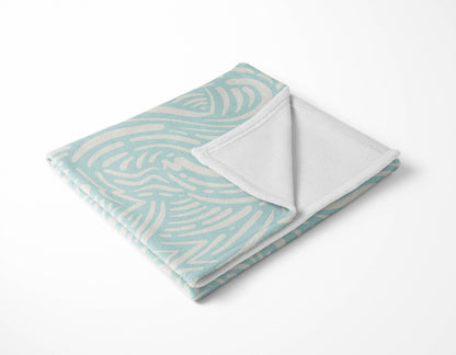 Cozy Swirl Velveteen Fleece Blanket
