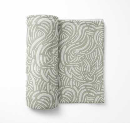 Cozy Swirl Velveteen Fleece Blanket