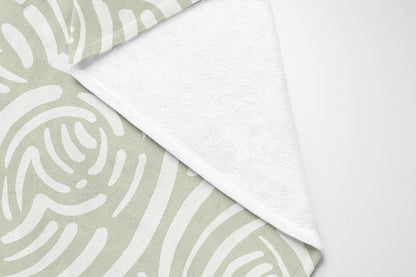Cozy Swirl Velveteen Fleece Blanket