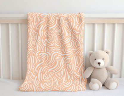 Cozy Swirl Velveteen Fleece Blanket