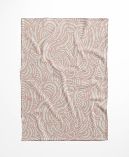 Cozy Swirl Velveteen Fleece Blanket