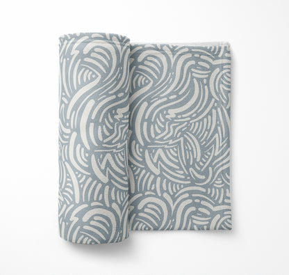Cozy Swirl Velveteen Fleece Blanket