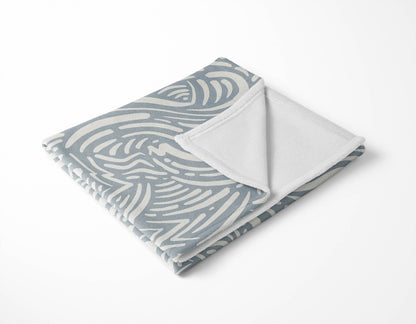 Cozy Swirl Velveteen Fleece Blanket