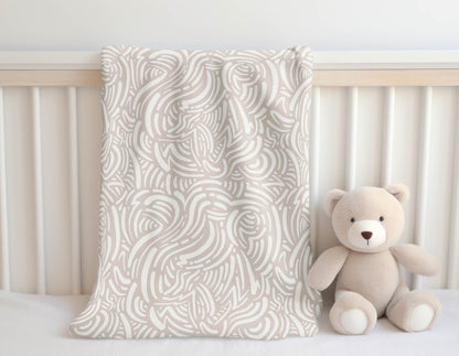 Cozy Swirl Velveteen Fleece Blanket
