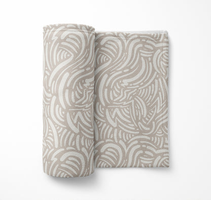 Cozy Swirl Velveteen Fleece Blanket