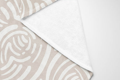 Cozy Swirl Velveteen Fleece Blanket