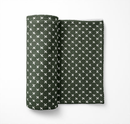 Criss Cross Velveteen Fleece Blanket