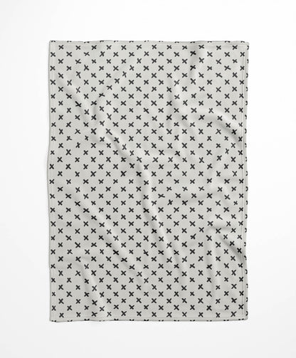 Criss Cross Velveteen Fleece Blanket