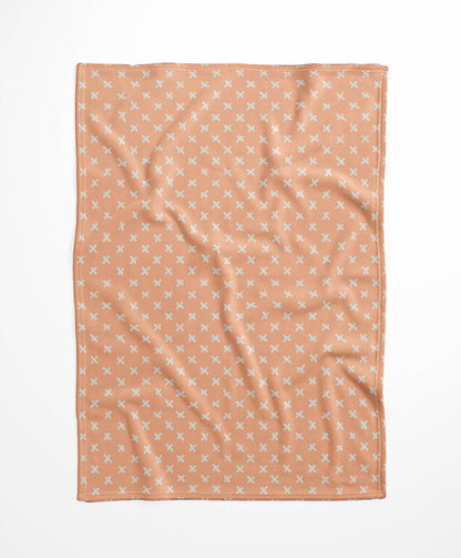 Criss Cross Velveteen Fleece Blanket