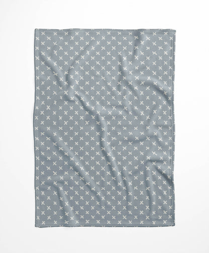 Criss Cross Velveteen Fleece Blanket