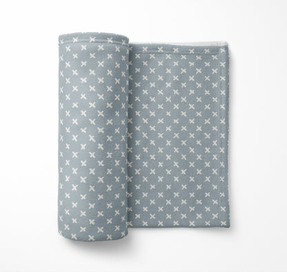 Criss Cross Velveteen Fleece Blanket