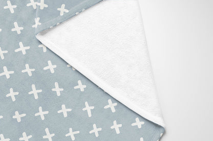 Criss Cross Velveteen Fleece Blanket