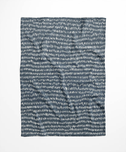 Crop Row Velveteen Fleece Blanket