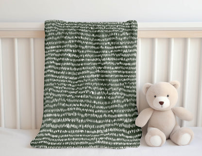 Crop Row Velveteen Fleece Blanket