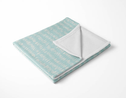 Crop Row Velveteen Fleece Blanket