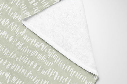 Crop Row Velveteen Fleece Blanket