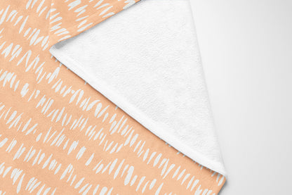Crop Row Velveteen Fleece Blanket