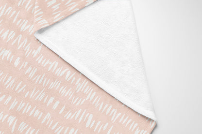 Crop Row Velveteen Fleece Blanket