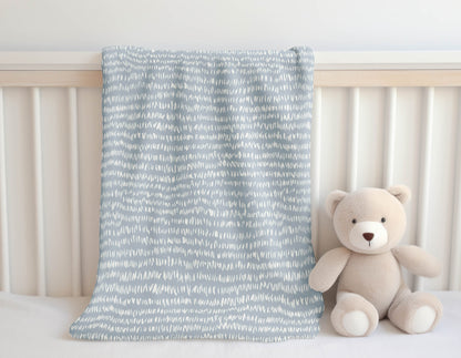 Crop Row Velveteen Fleece Blanket