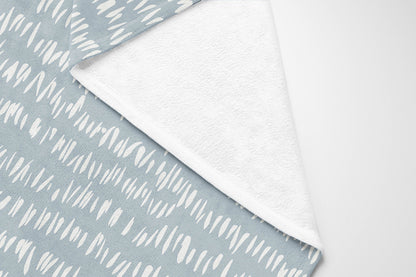 Crop Row Velveteen Fleece Blanket