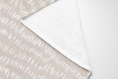 Crop Row Velveteen Fleece Blanket
