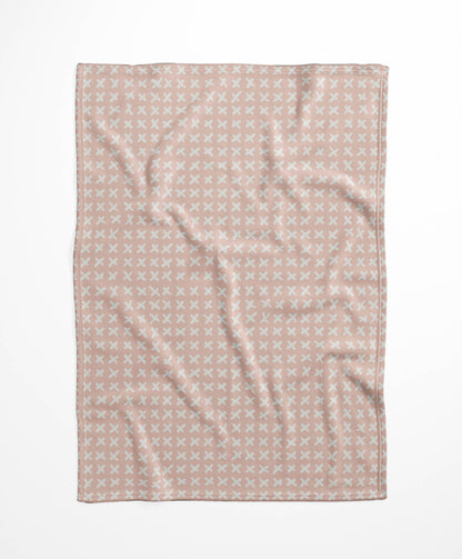 Cross Velveteen Fleece Blanket