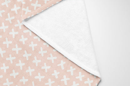 Cross Velveteen Fleece Blanket
