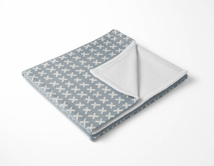 Cross Velveteen Fleece Blanket